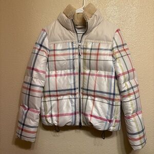 Coach Women's Multicolor Plaid Puffer Jacket